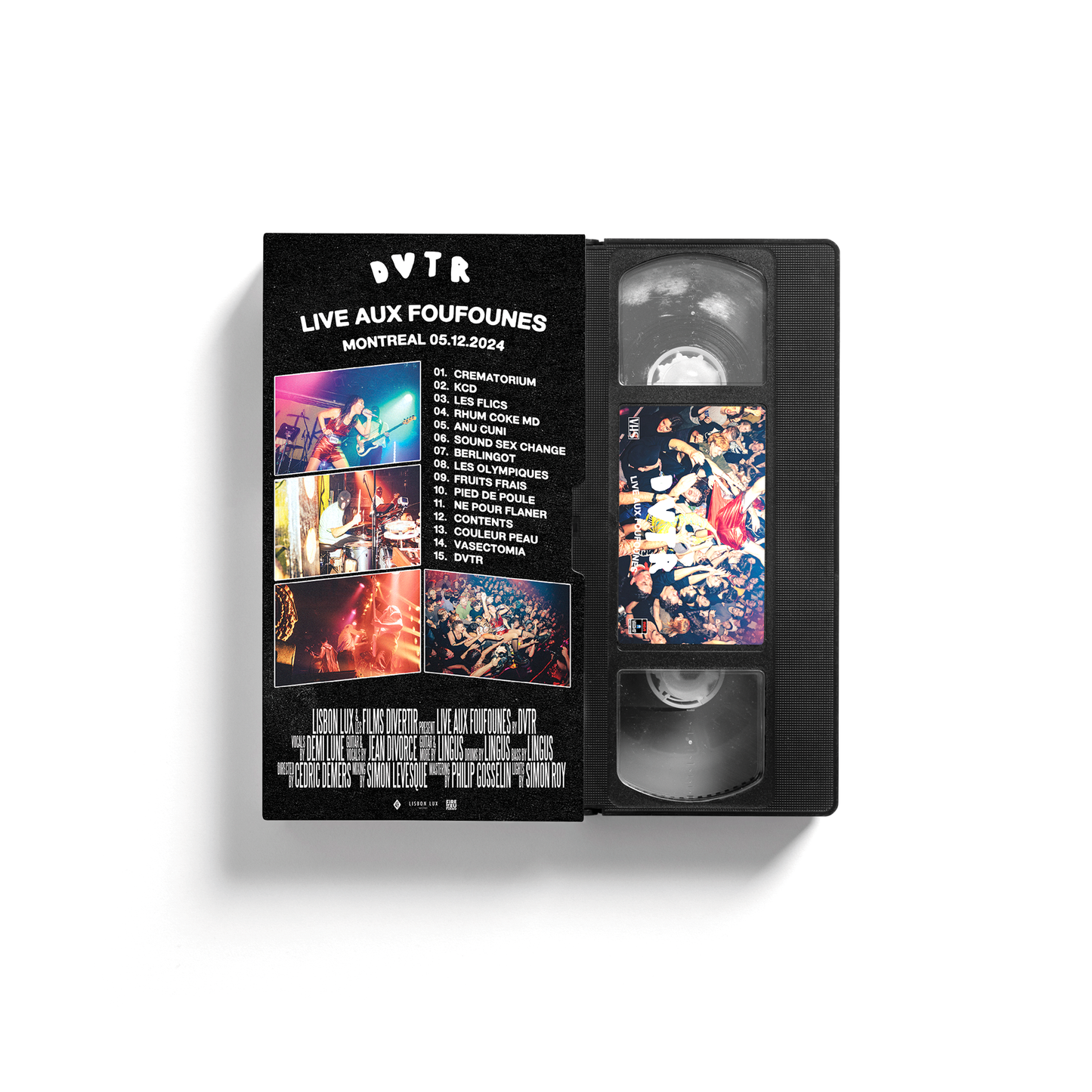 LIVE AUX FOUFOUNES - VHS CASSETTE