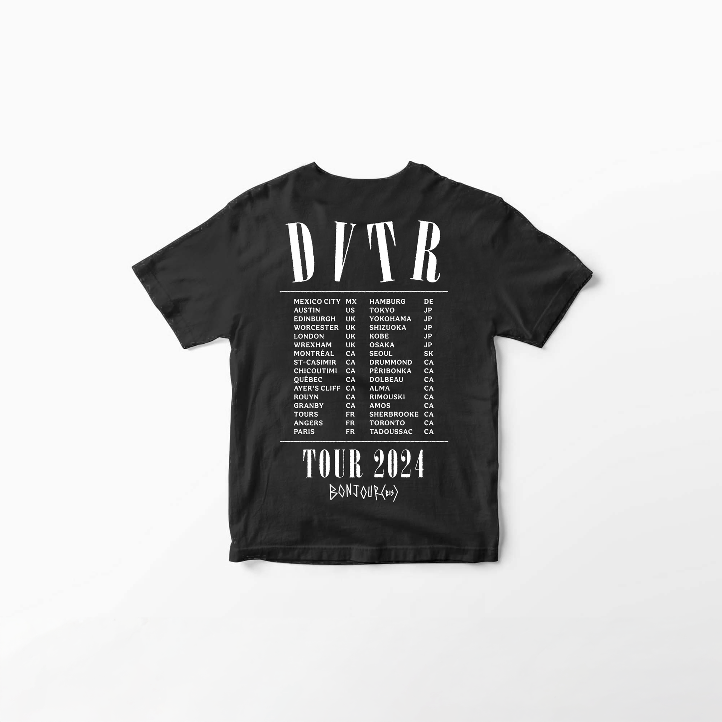 T-SHIRT "TOUR 2024" (Black)