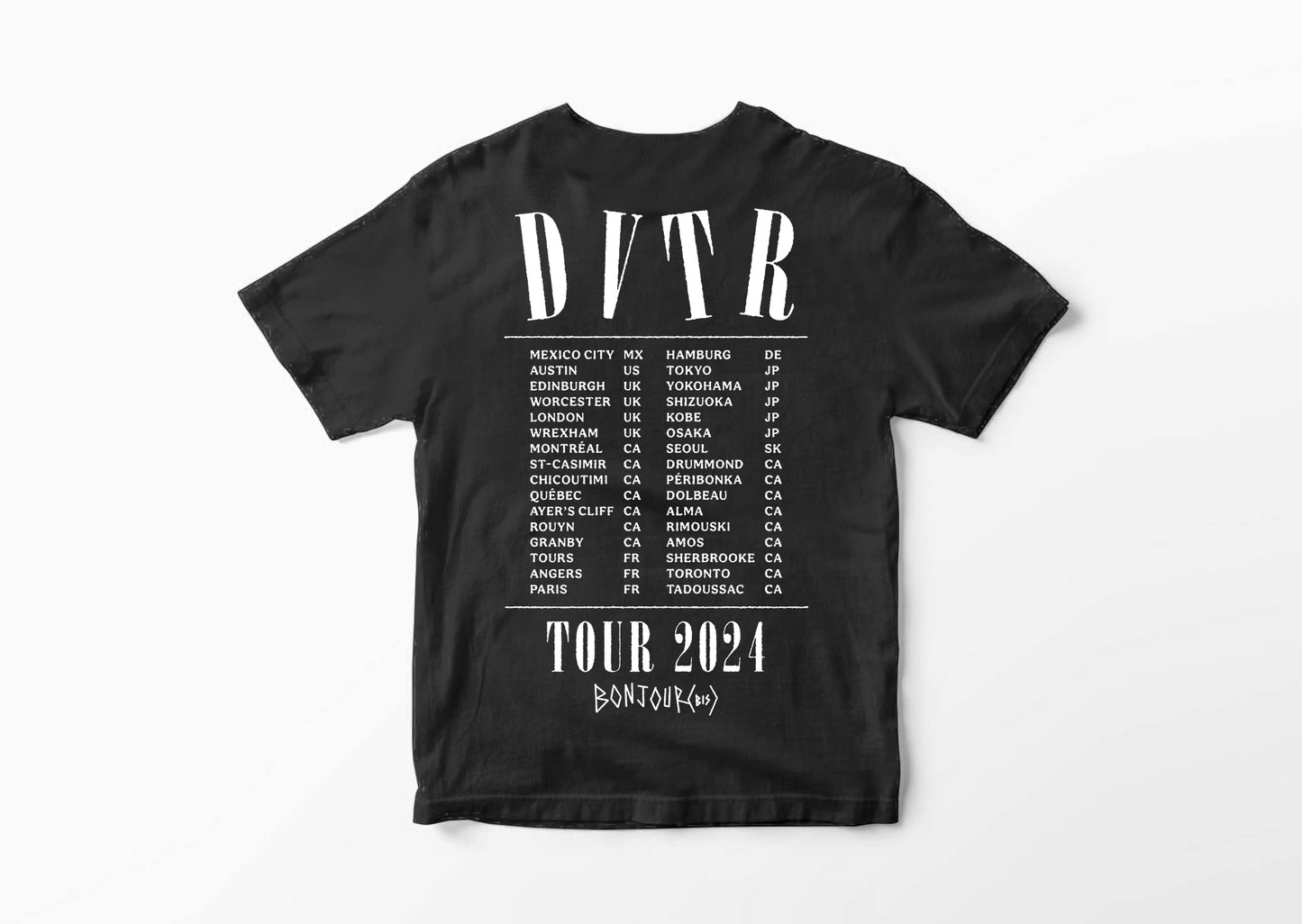 T-SHIRT "TOUR 2024" (Black)