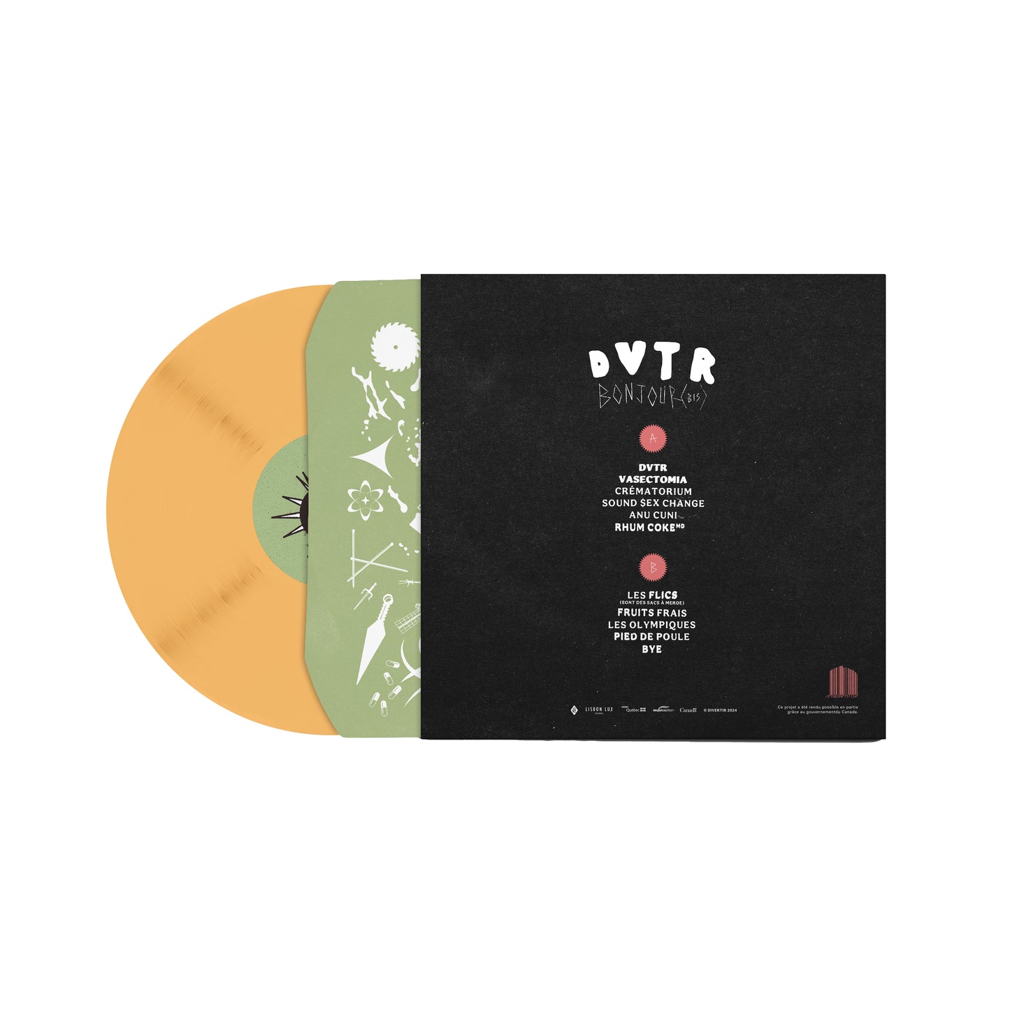 BONJOUR (BIS) VINYL ORANGE 180g LP - 2nd pressing