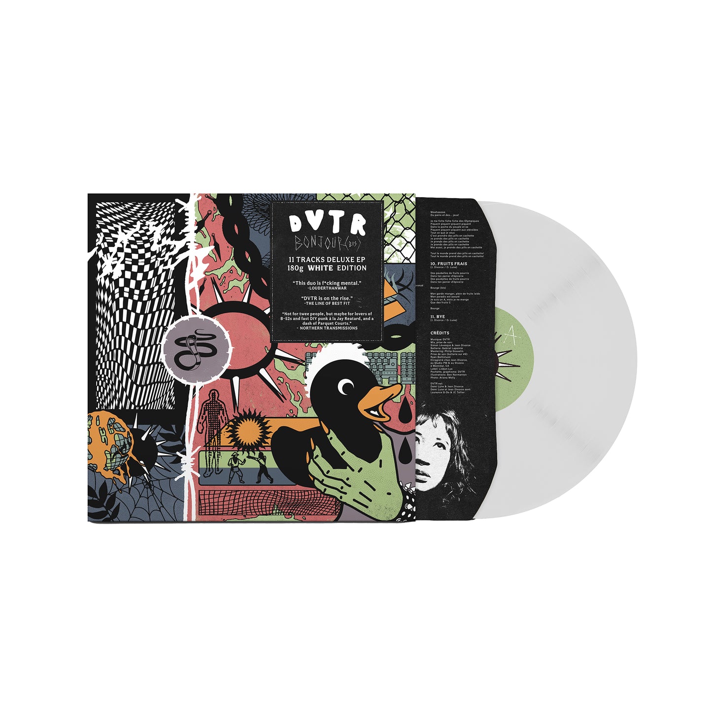 BONJOUR (BIS) WHITE VINYL LP - 3rd pressing